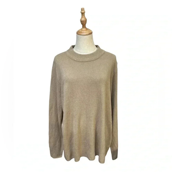 NWT Sag Harbor Tan Sweater Size 1X - Picture 1 of 5